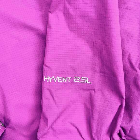 The North Face HyVent Rain Shell Jacket Women’s XL Magenta Waterproof - Picture 5 of 9